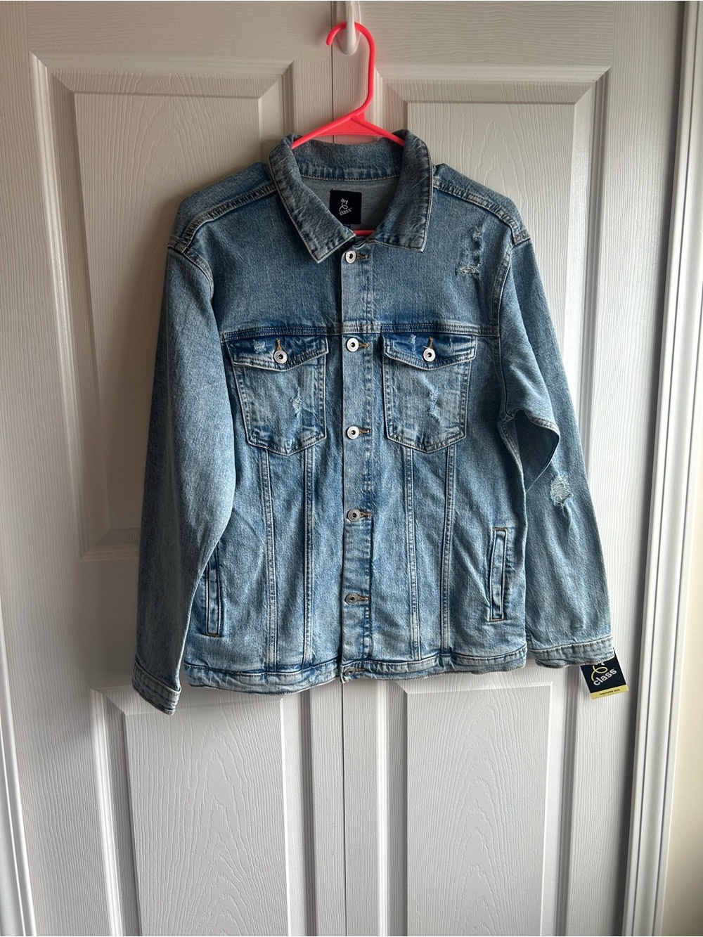 art class Distressed Denim Jacket – Size XL (14/16)